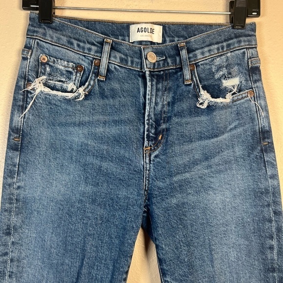 AGOLDE Toni Slim Straight Leg Jeans Size 26 - Picture 4 of 10